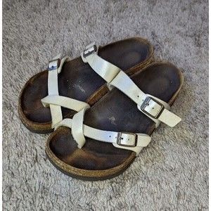 Birkenstock Mayari Sandals Pearl White Ladies Size EUR36/5-5.5